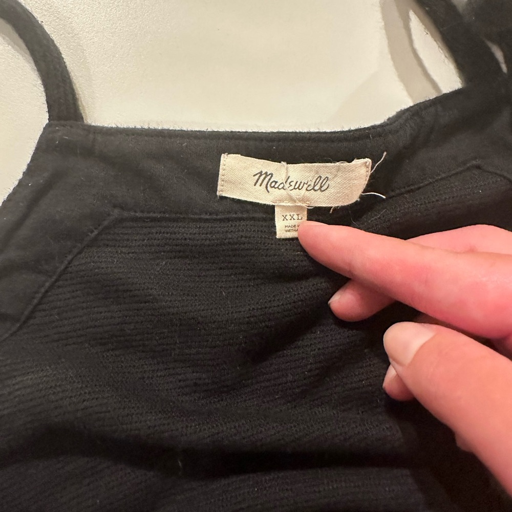 Madewell black, tank top size XXL
